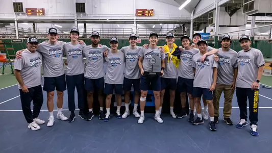 Michigan Men's Tennis Wins 2022 Big Ten Title (Big Ten Conference Photo)