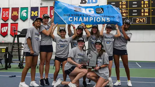 Michigan Women's Tennis Wins 2022 Big Ten Title (Big Ten Conference Photo)
