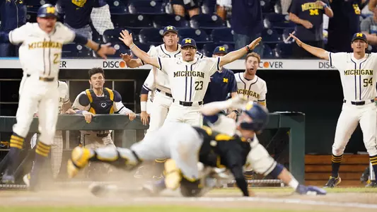 Baseball Bench Reaction - Big Ten Tournament (Mark Kuhlmann/Big Ten Conference)