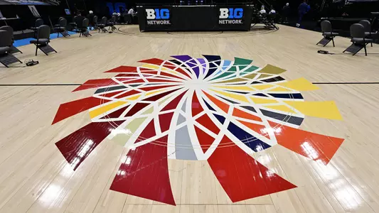Men's Basketball Big Ten Floor Logo