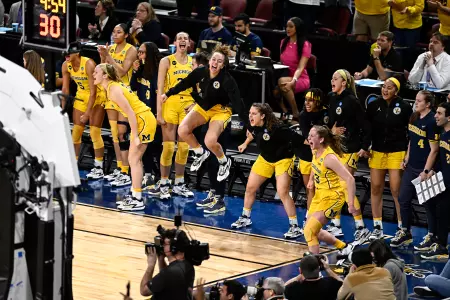 Women's Basketball vs. South Dakota Bench