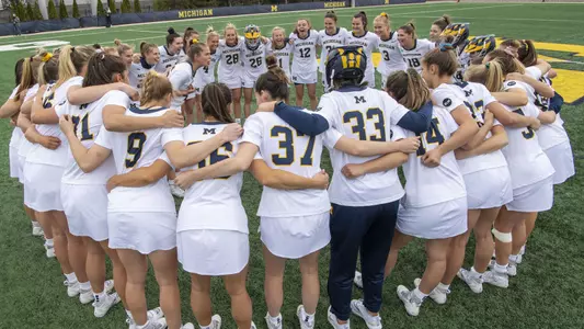 Women's Lacrosse Team Huddle