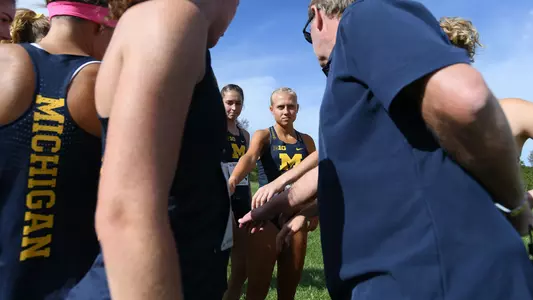 Women's Cross Country Team Huddle