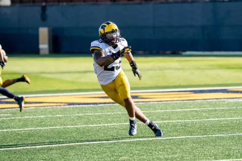 Mike Morris looks intently before a rep