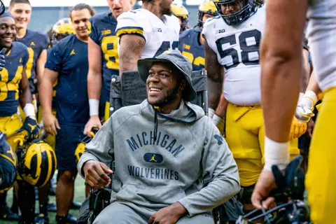 Dametrius Walker visits training camp