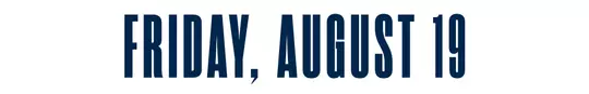 BKM Date Strip Friday August 19