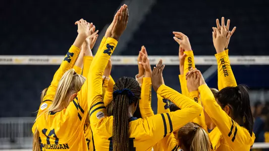 Volleyball Team Huddle Hands