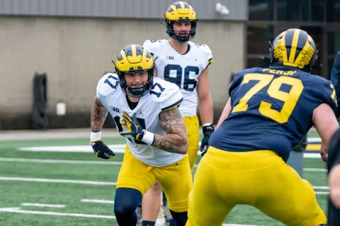 Michigan Football Training Camp Photos