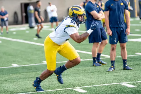 Michigan Football Training Camp Photos