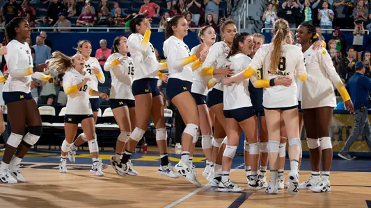 Volleyball Team Celebration
