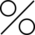 Percentage icon