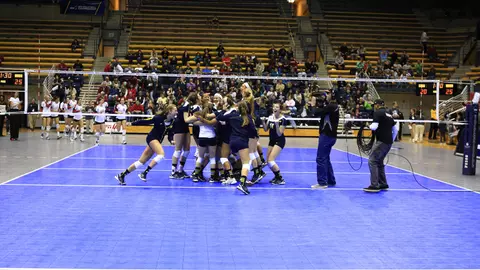 Volleyball Celebration - 2012 Elite Eight at Stanford