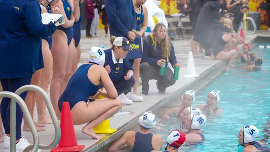 Water Polo Team Huddle