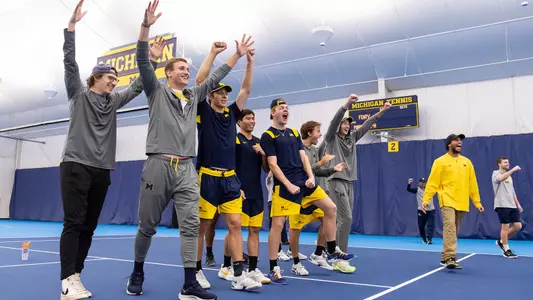 Men's Tennis Team Celebration