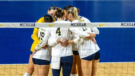 Volleyball Team Huddle