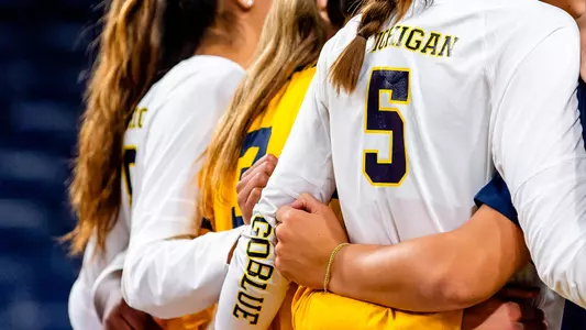 Volleyball Team Huddle