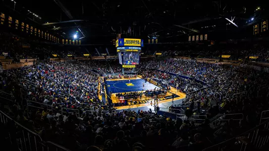 Wrestling at Crisler Center crowd generic