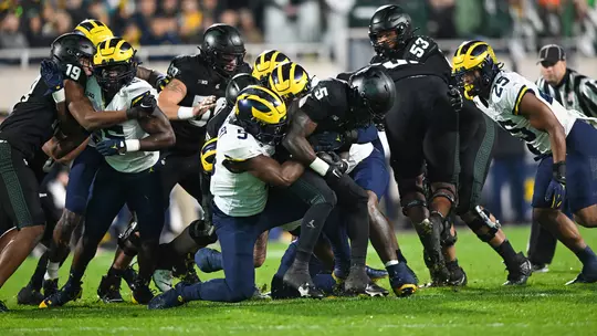 Football Defensive Stop at Michigan State