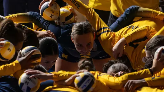 Volleyball Team Huddle