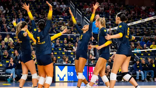 Volleyball Team Celebration