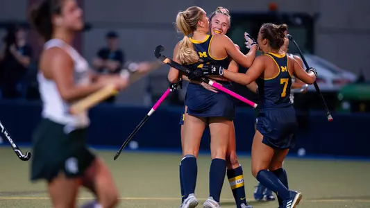 Field Hockey Group Celebration