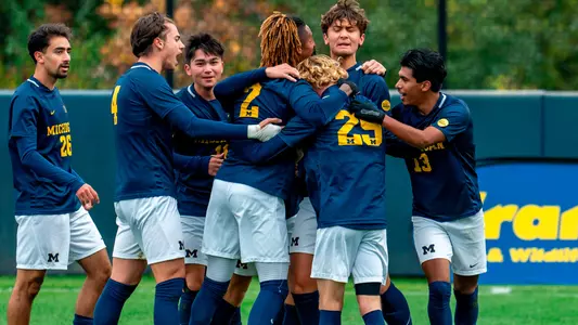 Men's Soccer Team Celebration