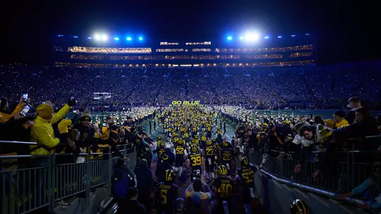 Football Team Run-Out Banner Night Game Generic