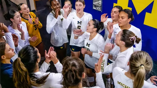Volleyball Team Huddle
