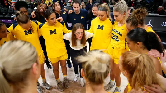 Women's Basketball Team Huddle