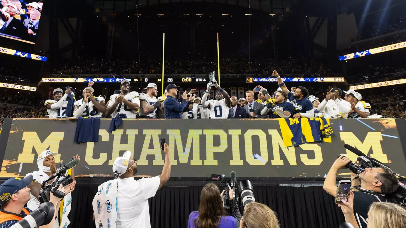 Football Big Ten Championship Podium