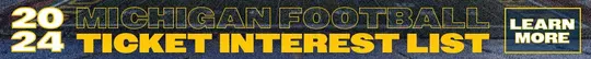 2024 Michigan Football Ticket promo banner