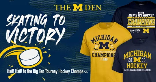 2023 Big Ten tourney champions ice hockey mden graphic