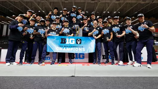 Men's Gymnastics 2023 Big Ten Champions Team Photo