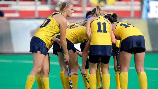 Field Hockey huddle