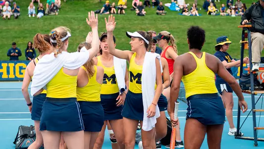 Women's Tennis Team Celebration
