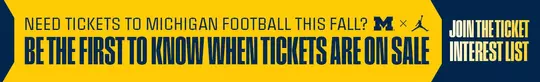 Michigan Football Ticket Interest List