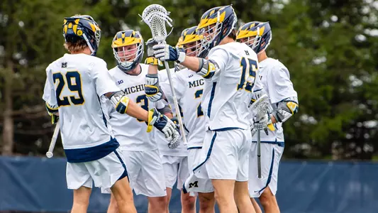 Men's Lacrosse Team Celebration