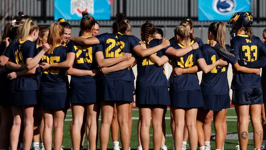 Women's Lacrosse Team Huddle