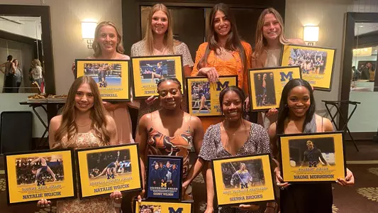Women's Gymnastics Team Banquet Winners
