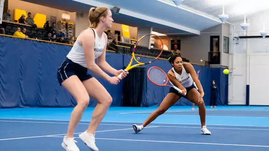 Kari Miller, foreground, and Jaedan Brown