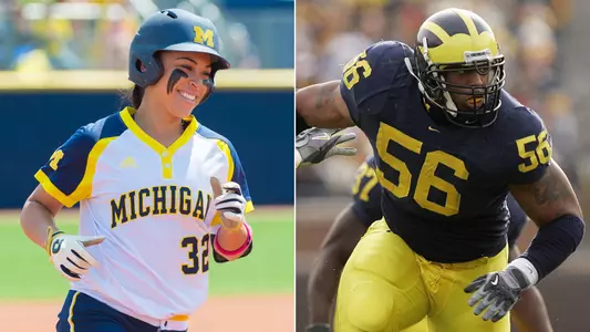 Sierra Romero, left, and LaMarr Woodley