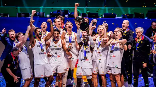 Men's Basketball FIBA World Cup Germany Champions (FIBA photo)