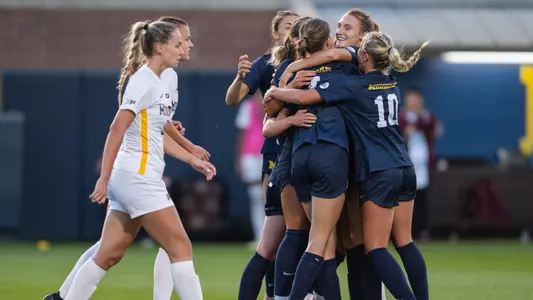 Women's soccer 2023 team celebration