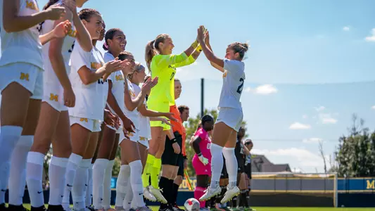 Women's Soccer Pregame Lineup