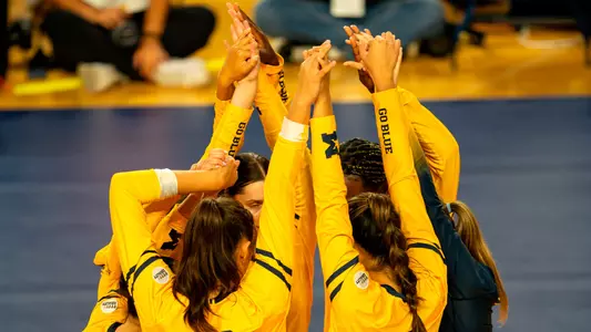 Volleyball Team Huddle