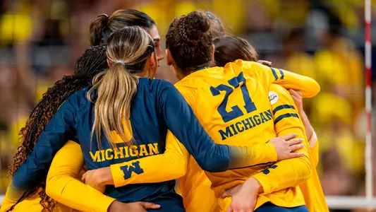 Volleyball Group Huddle