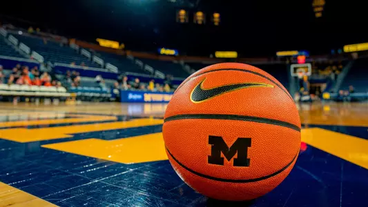 Women's Basketball Ball on Court