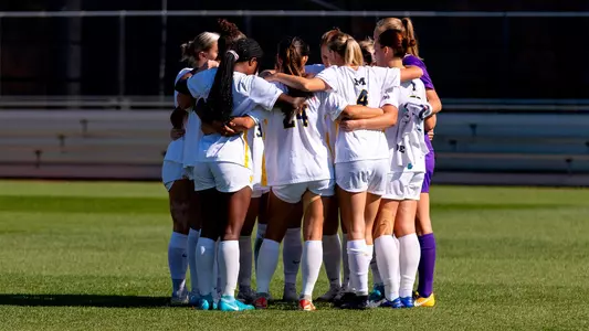 Women's Soccer Team Huddle