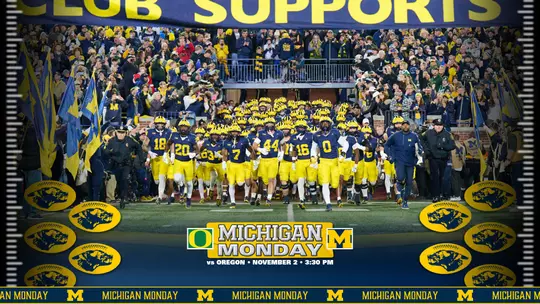 Michigan Monday graphic vs Oregon