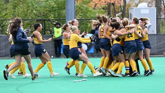 Field Hockey B1G Tournament Win Celebration (Greg Fiume/Big Ten Conference)